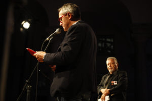Francesco Nigri con José Pulido al Festival di Poesia di Genova