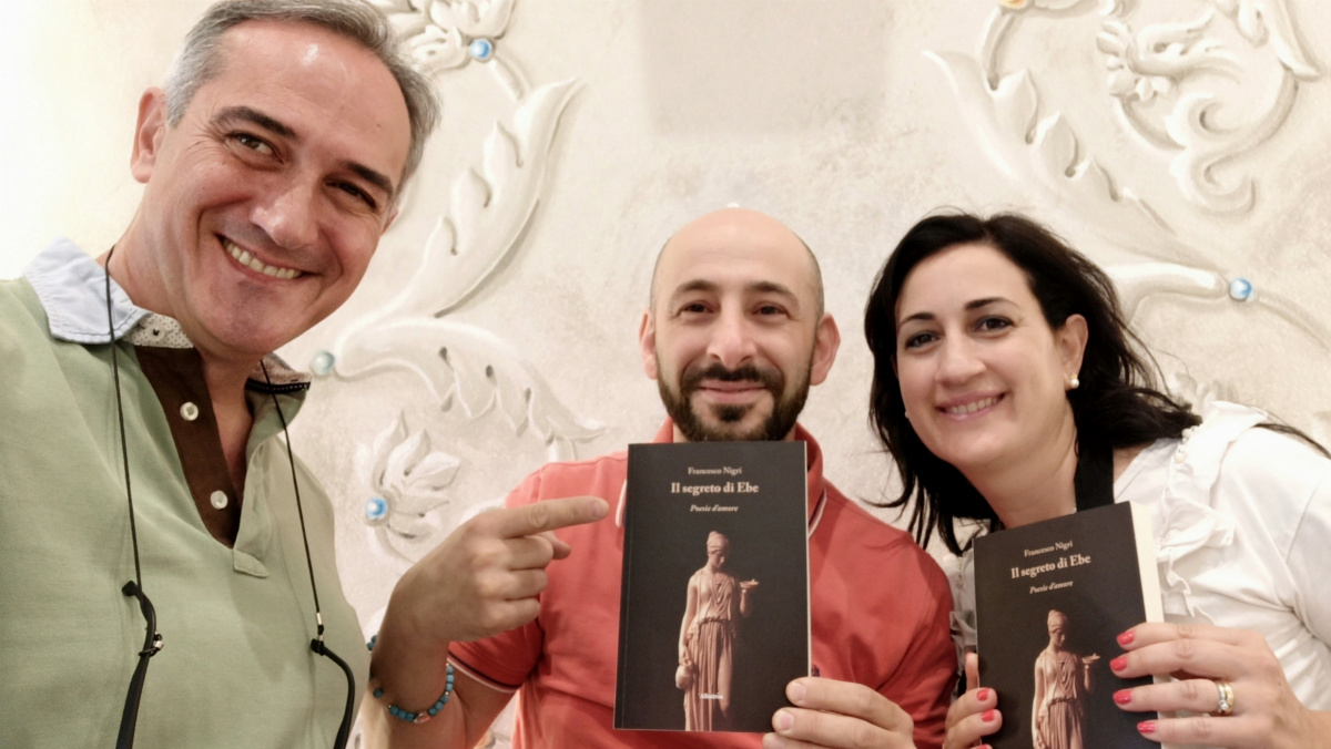 Francesco Nigri con Salvatore e Virginia Buonocore, del Team Luna Blu