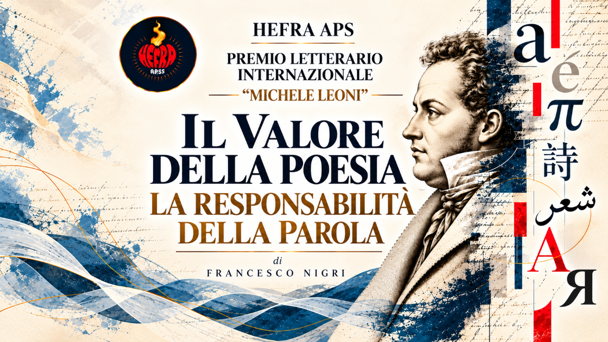 Francesco Nigri racconta il Premio Letterario Internazionale Michele Leoni: il valore della poesia, la responsabilità della parola e il merito letterario.